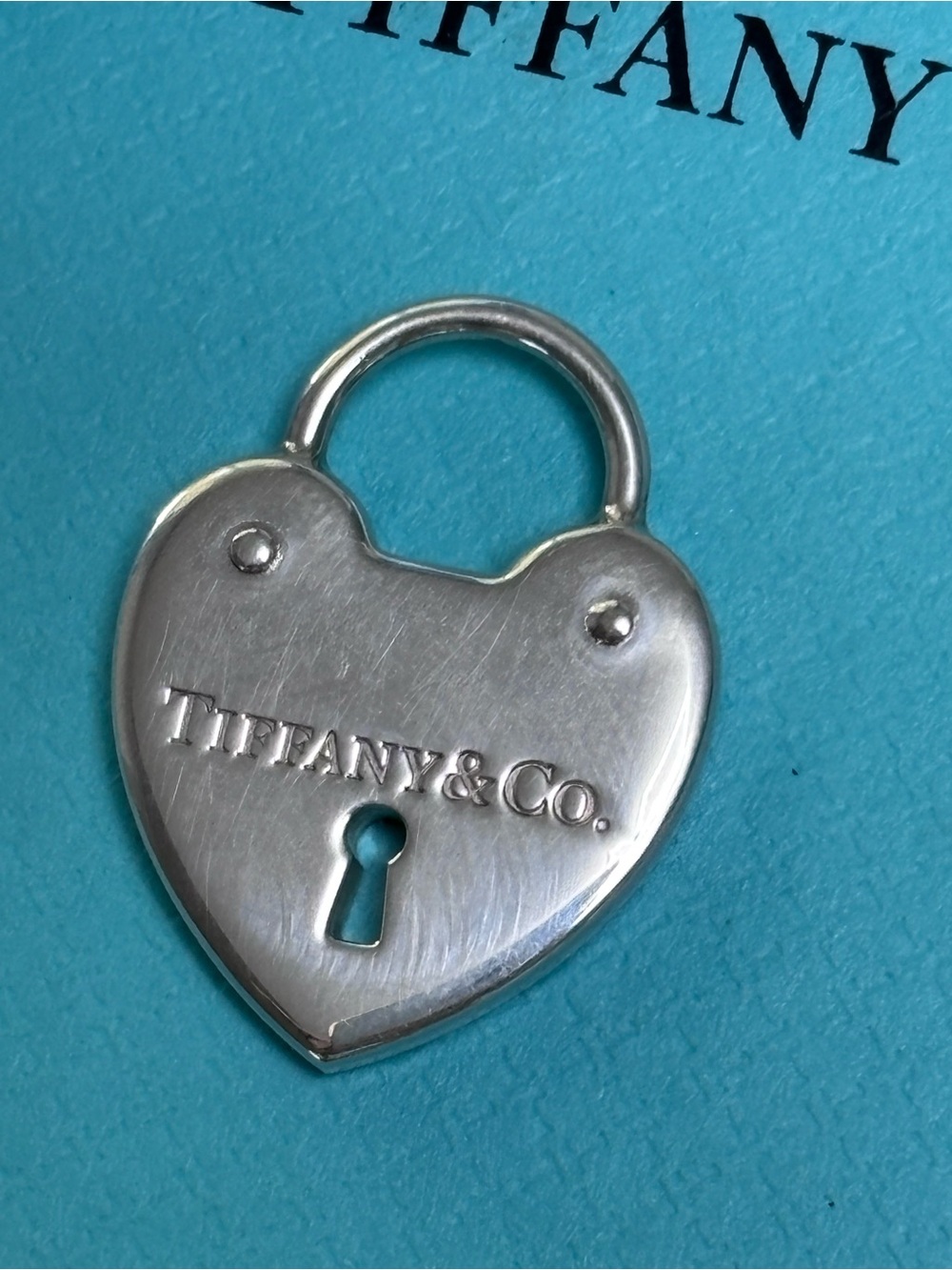 Tiffany & Co Medium Heart Lock Pendant + COA - Picture 5 of 6